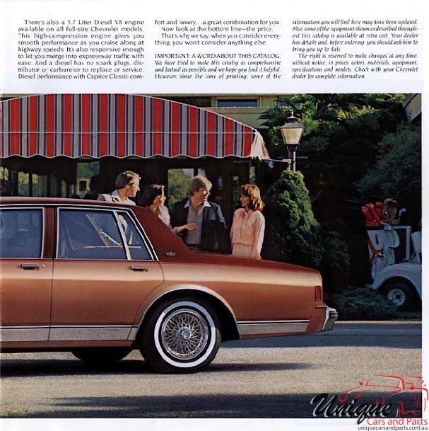 1982 Chevrolet Caprice Impala Brochure Page 5